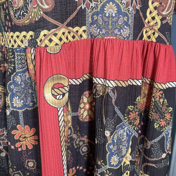 Zara Trafaluc Women’s Peplum Top Multi Color Floral Short Sleeve Stretch Sz S - Picture 3 of 6